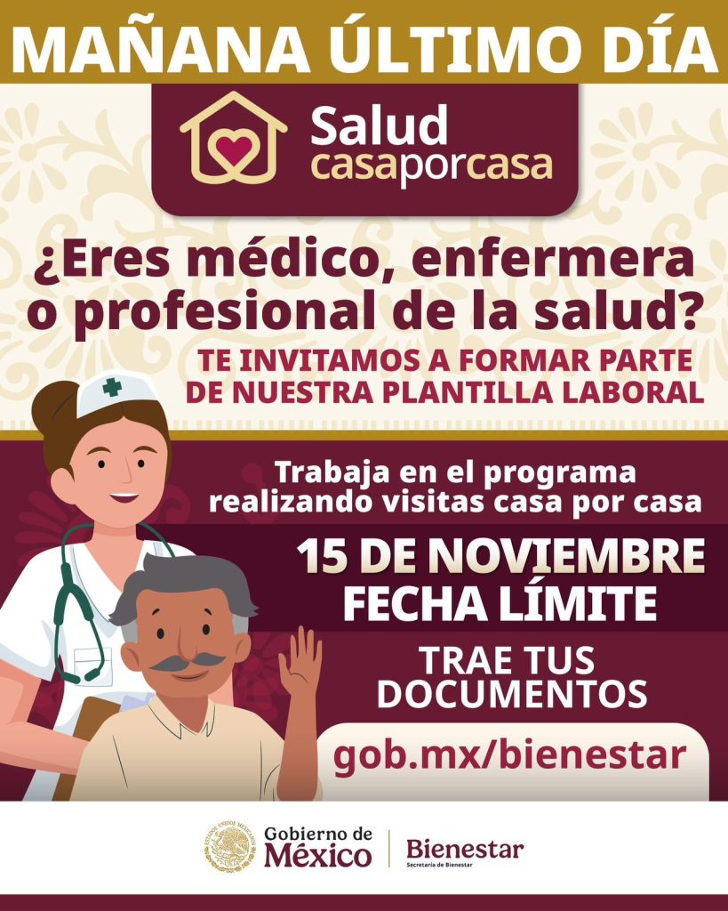 Los interesados deben acudir al Módulo de Bienestar para la entrega de documentos y llenado de solicitud.